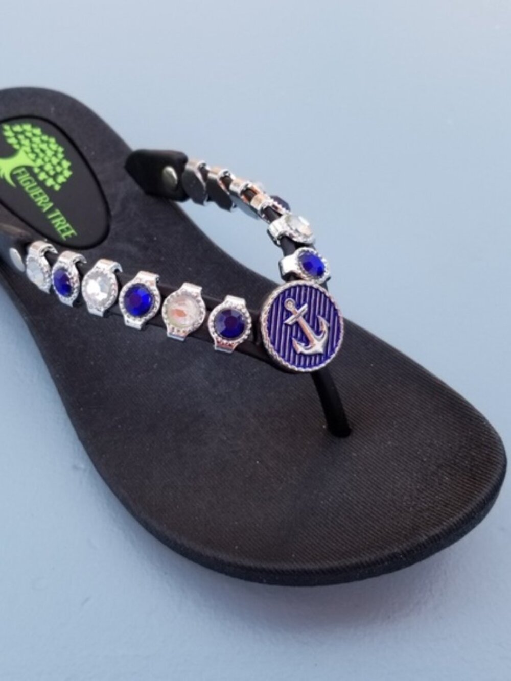 "Felisha" Beautiful Crystal Flip Flops Sandals SUPER COMFY Sizes 8, 9 & 10